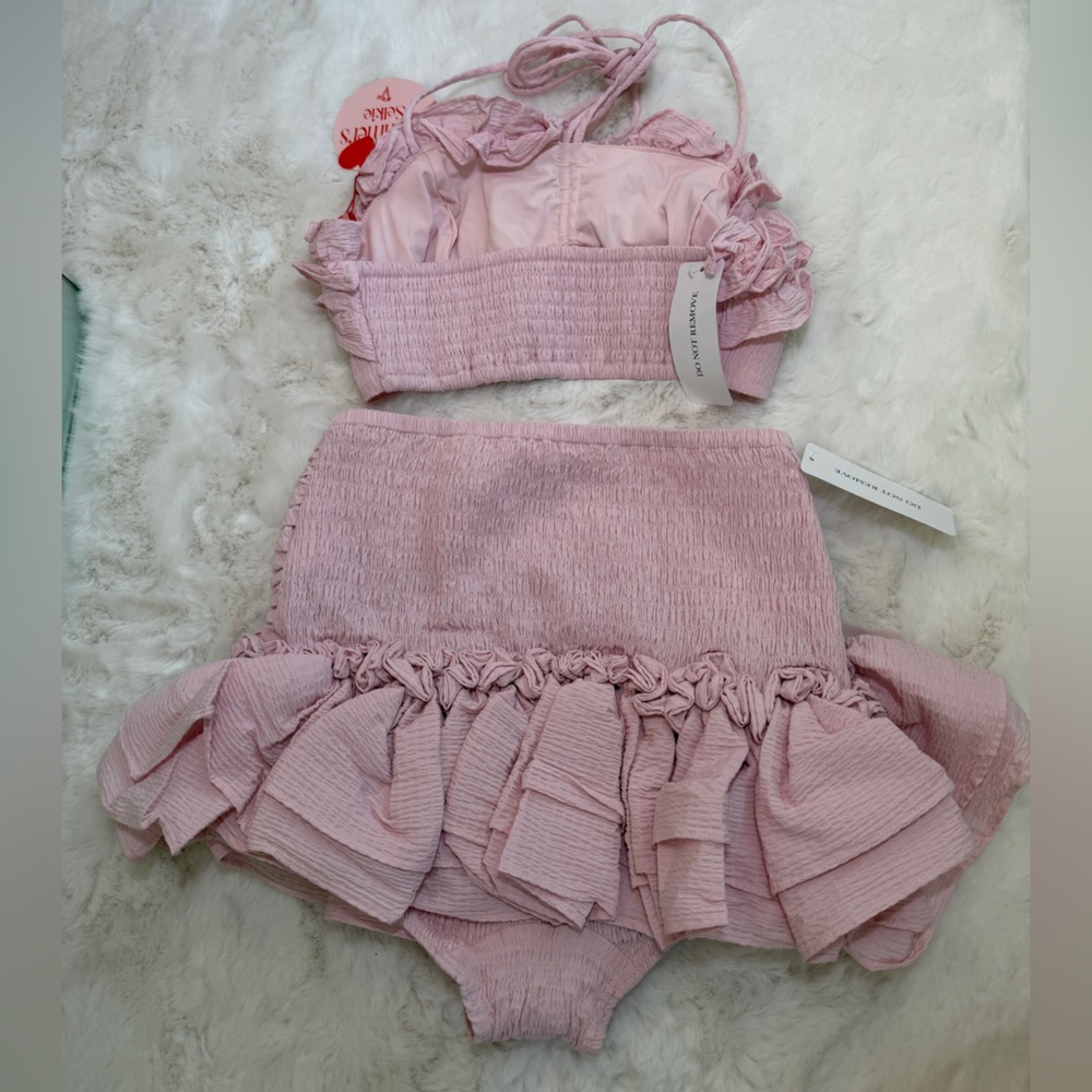 NWT Selkie Cherry on Top Bikini Set - Sz Small - Pink - Picture 8 of 8